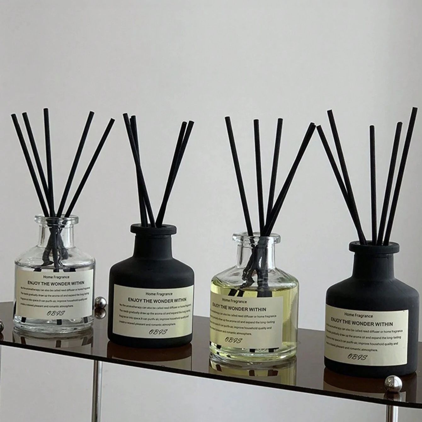 Home Fragrance Jasmine & Yuzu Porcelain Diffuser - 50ml Vlamloze Huisgeur Kamer Vlamloze Freesia
