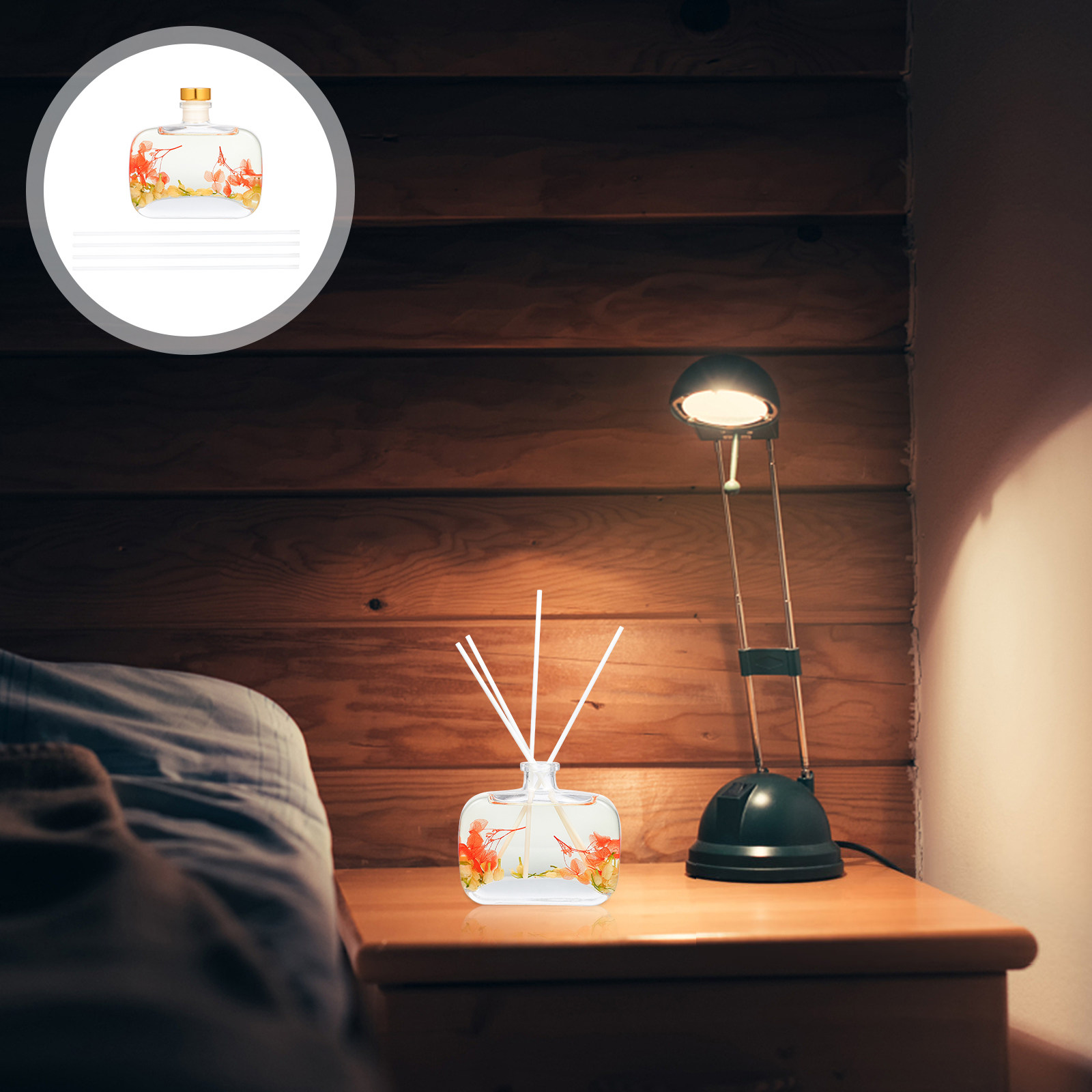 Home Fragrance Leather Diffuser - 1 set rotanstokjes voor aromadiffuser, inclusief