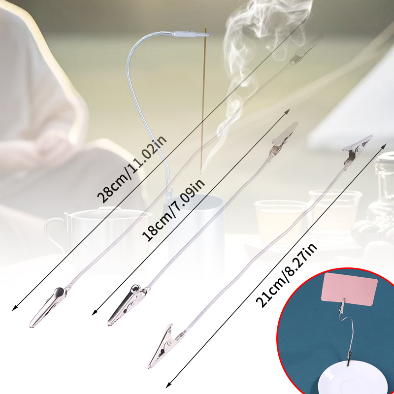 Home Fragrance Diffusers - 10 Stuks Tweekoppige Metalen Wierook Clip