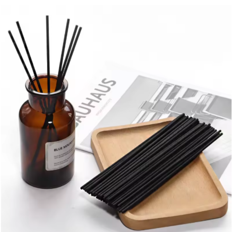 Home Fragrance Reeds - 10/30/50 stuks gemengde zwart-witte vezel rietdiffuserstokjes,